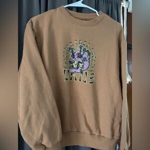 Vans Brown Graphic Crewneck Sweatshirt